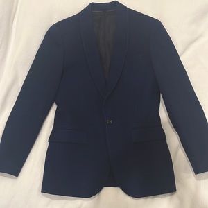 J. Crew Shawl-Collar Navy Blue Blazer